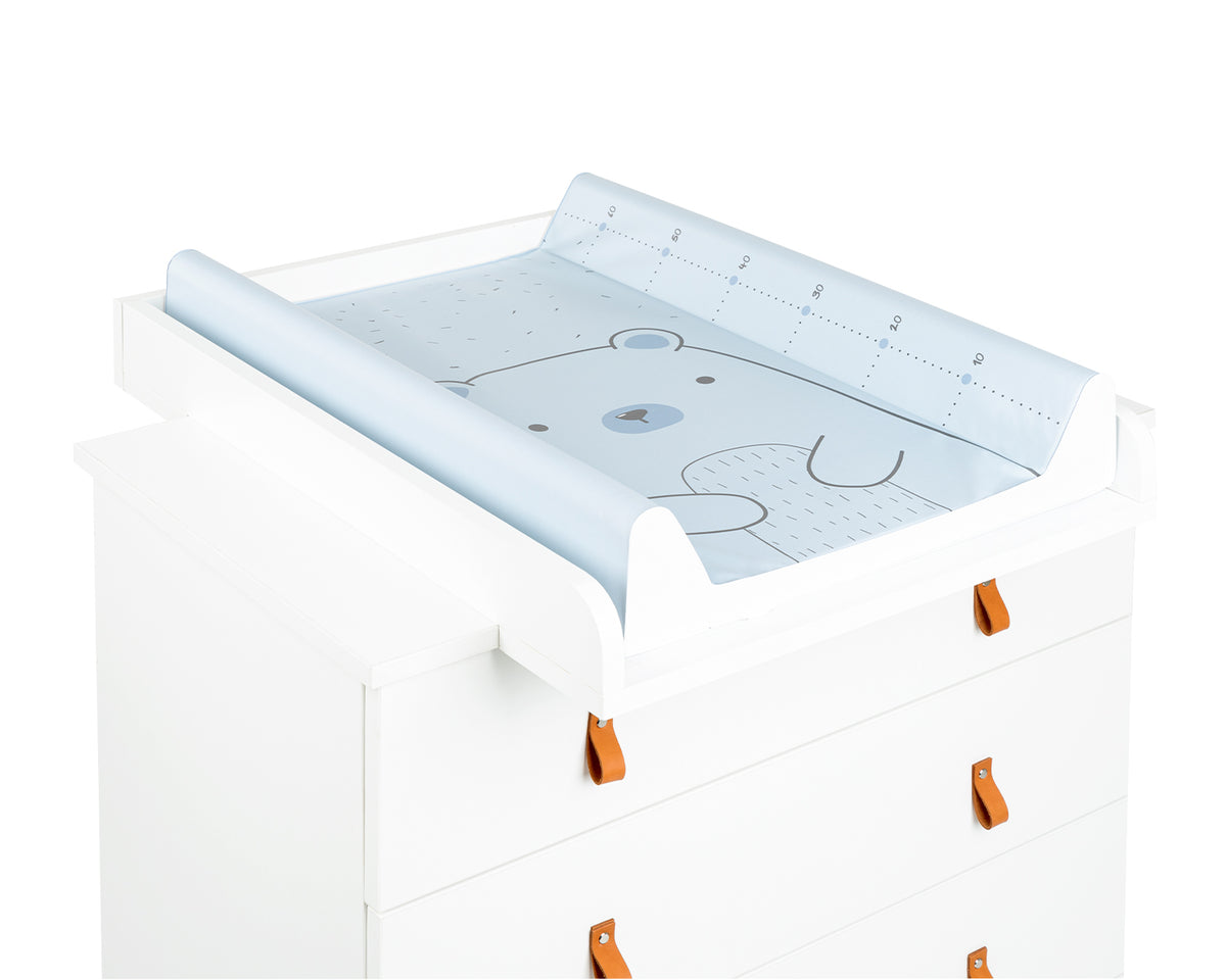 Muda-fraldas rígido em PVC para berço Bear with me Azul da Kikkaboo, fotografia 3