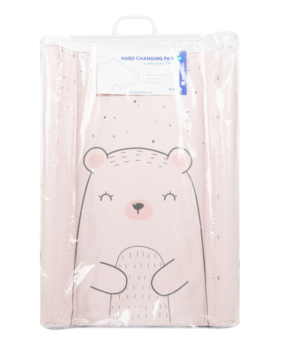 Muda-fraldas rígido em PVC para berço Bear with me Rosa da Kikkaboo, fotografia 6