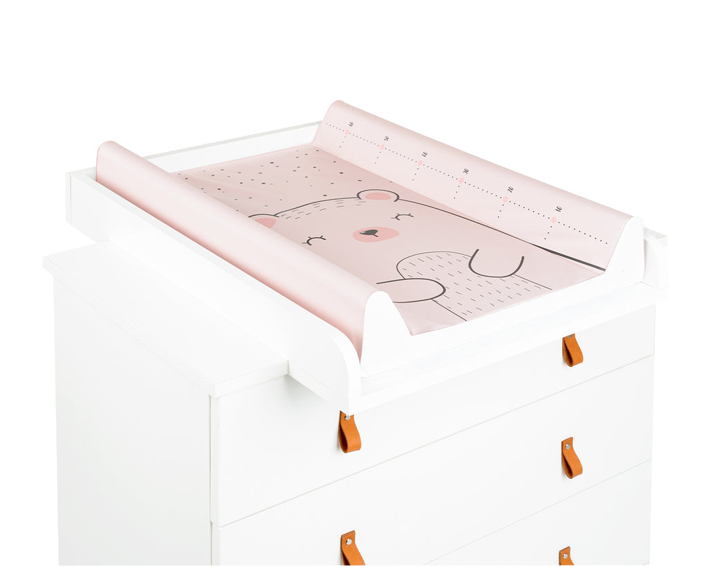 Muda-fraldas rígido em PVC para berço Bear with me Rosa da Kikkaboo, fotografia 3