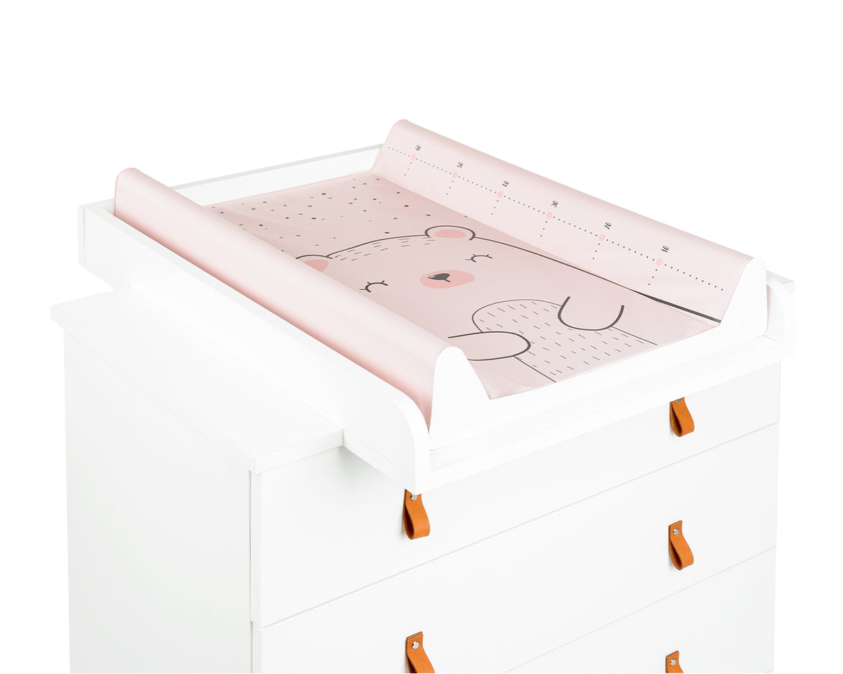 Muda-fraldas rígido em PVC para berço Bear with me Rosa da Kikkaboo, fotografia 3
