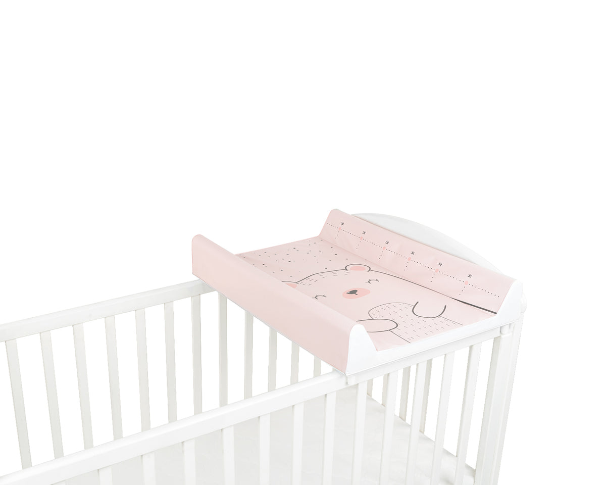 Muda-fraldas rígido em PVC para berço Bear with me Rosa da Kikkaboo, fotografia 4