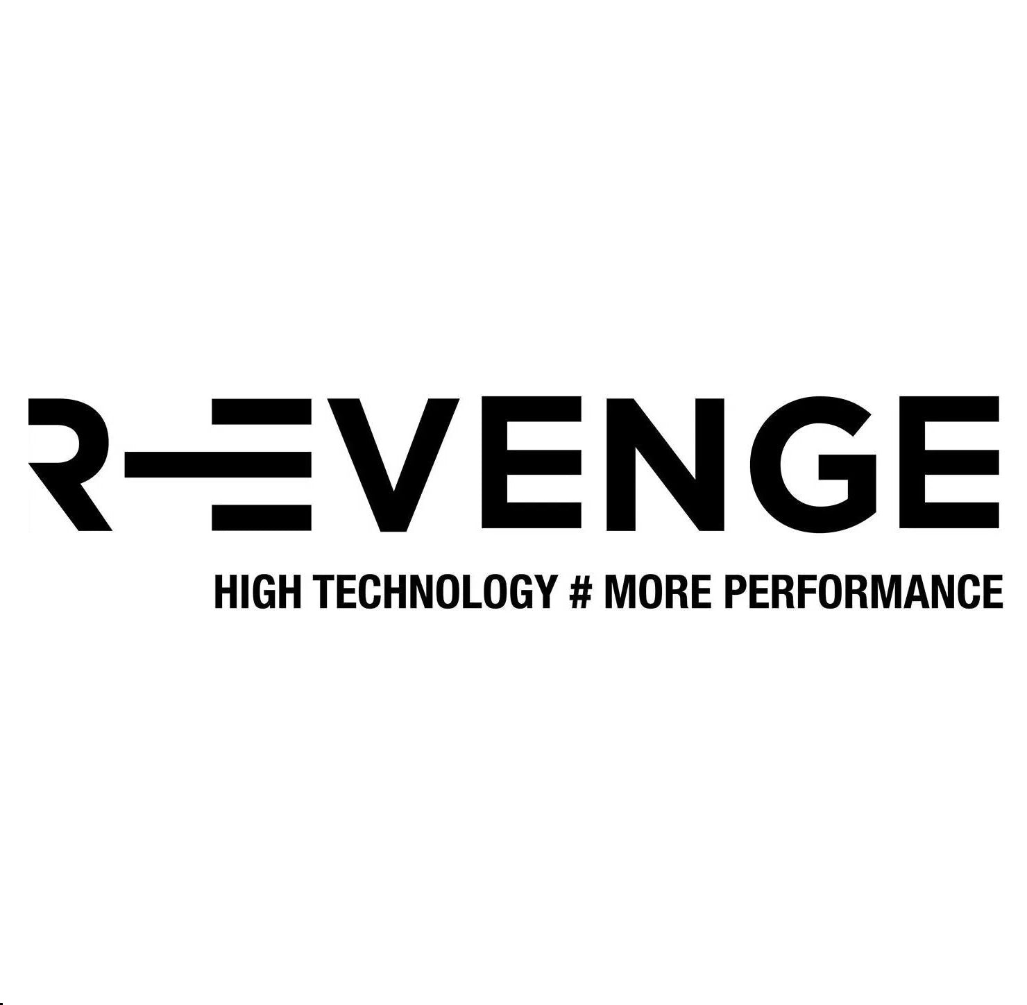 Logotipo da marca revenge, high technology, more performance.