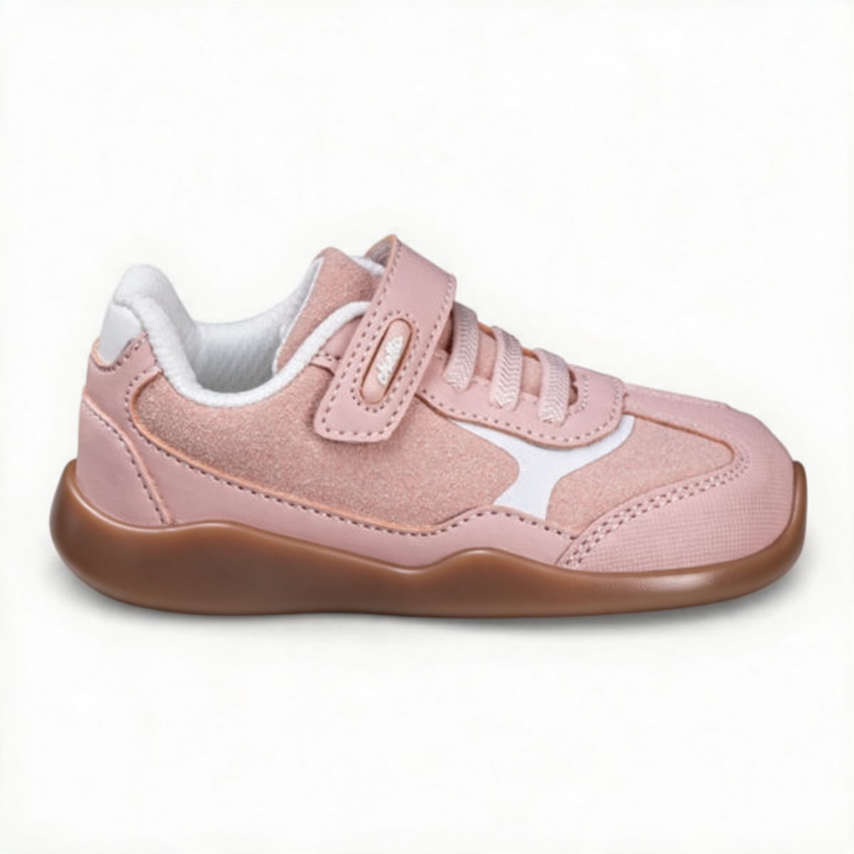 Chetto Barefoot Sapatilha Mesh Rosa, vista lateral com sola lisa