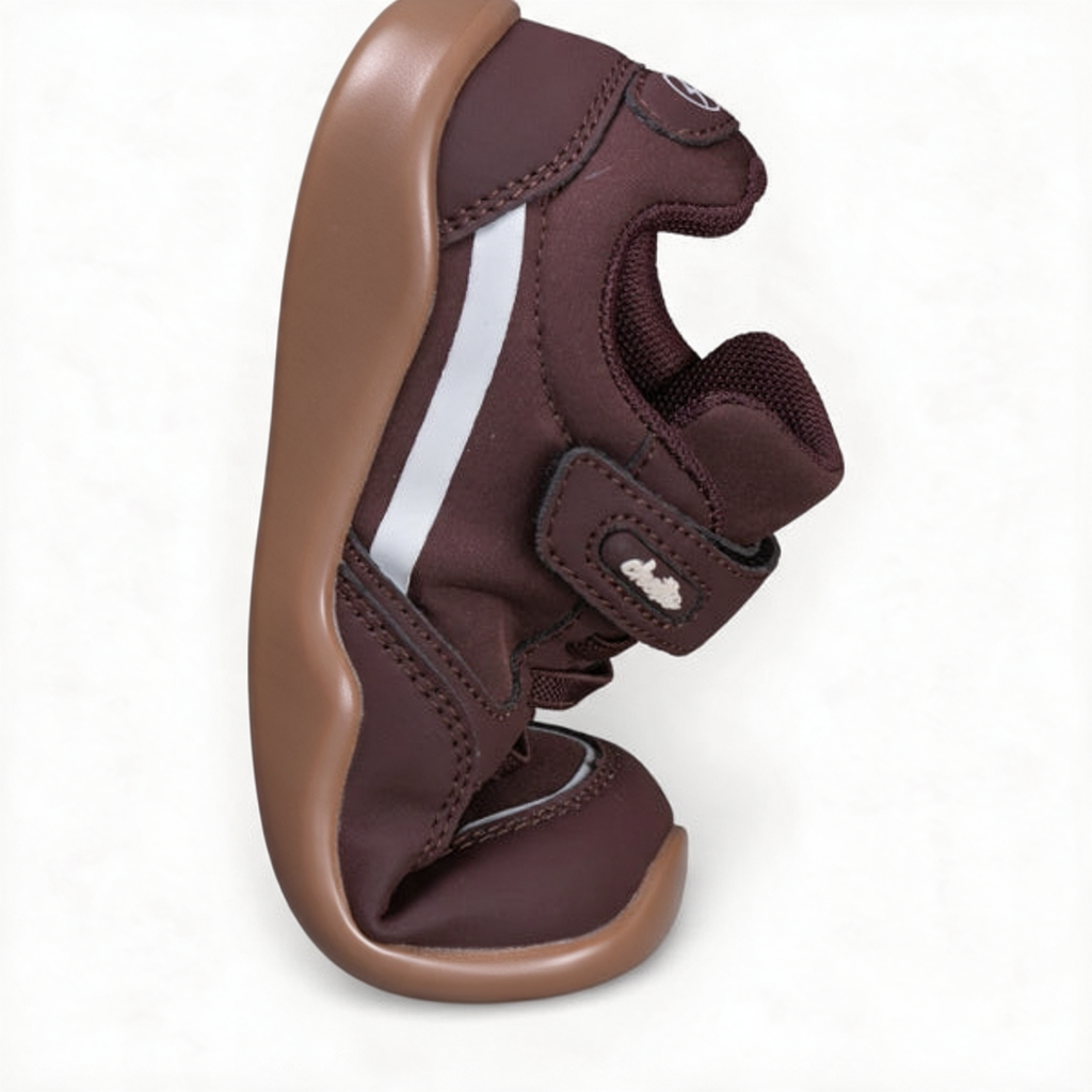 Chetto Barefoot Sapatilha Repelente à água Marron, sola lisa e flexível