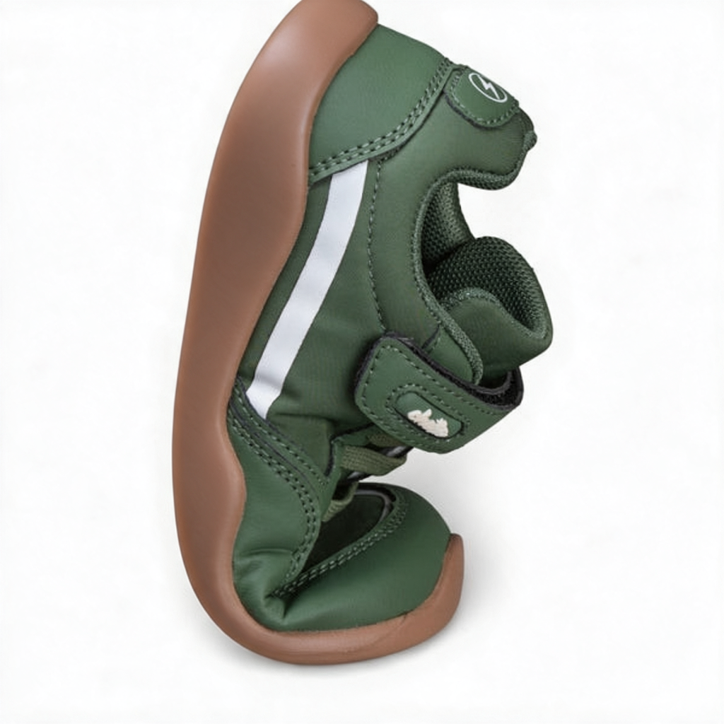 Chetto Barefoot Sapatilha Repelente à água Verde, sola lisa e flexível