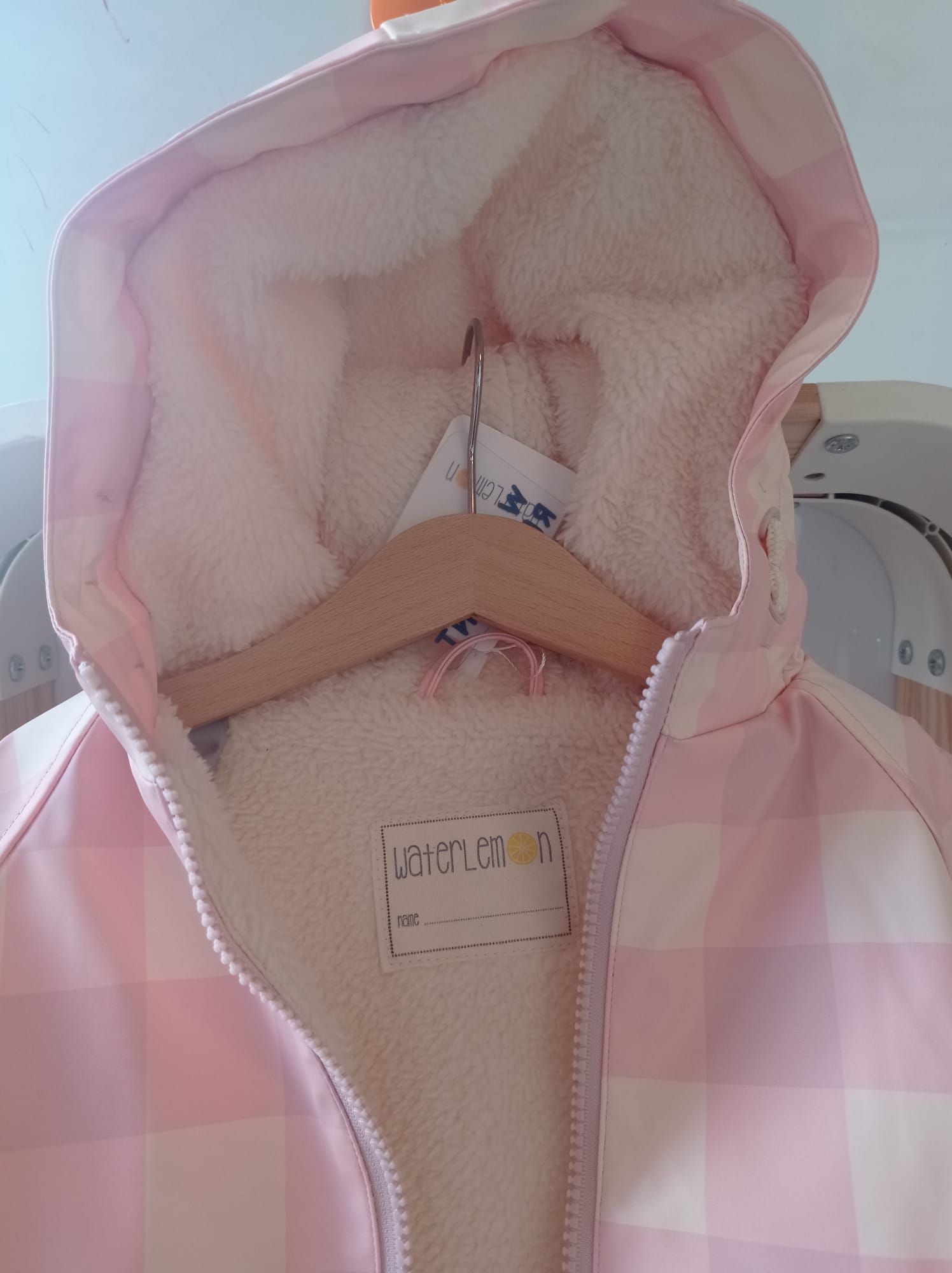 Waterlemon Casaco polar impermeável  Xadrez rosa 3 a 10 anos