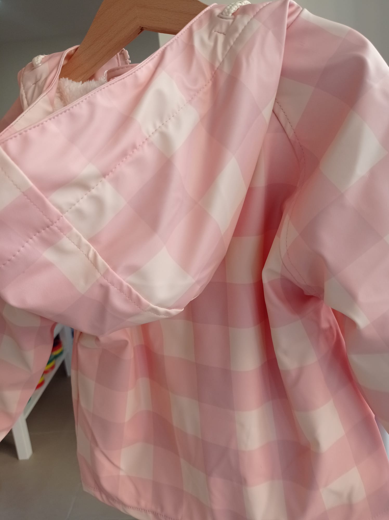 Waterlemon Casaco polar impermeável  Xadrez rosa 3 a 10 anos