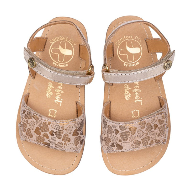Chetto Barefoot Sandália em pele - Oro