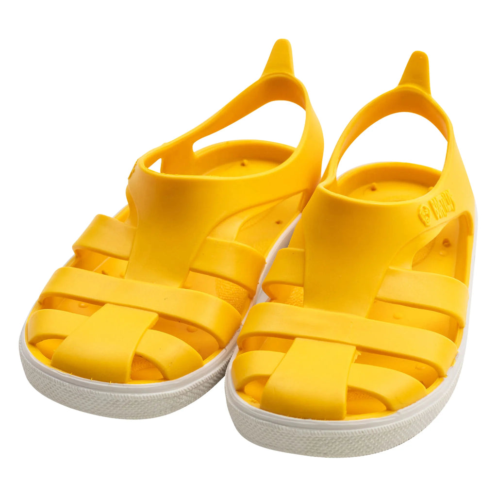 Sandálias minimalistas Boatilus Bioty Amarelo para criança