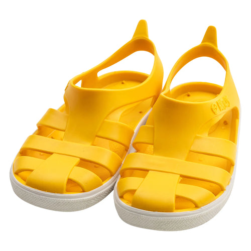Sandálias minimalistas Boatilus Bioty Amarelo para criança