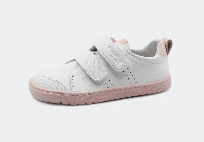 Sapatilha Blanditos Rio 2025 para criança na cor Rosa; Calçado Barefoot Respeitador com biqueira larga anatómica.