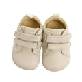 Sapatilhas respeitadoras Bunny Barefoot modelo Coala em pele bege com fecho de velcro