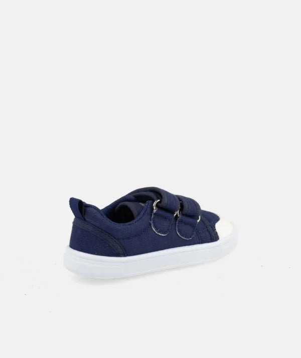 Sapatilhas de lona navy Blanditos by Crio's detalhe traseiro