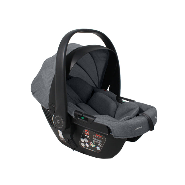 KikkaBoo TRIO stroller SELINA up to 22kg Dark Grey + baby seat + carrycot