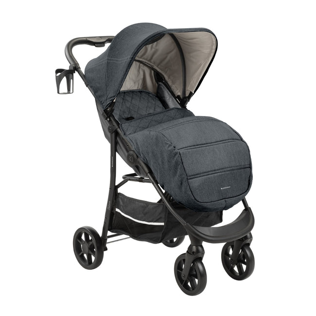 KikkaBoo TRIO carrinho de passeio SELINA até aos 22kg Dark Grey + ovo + alcofa