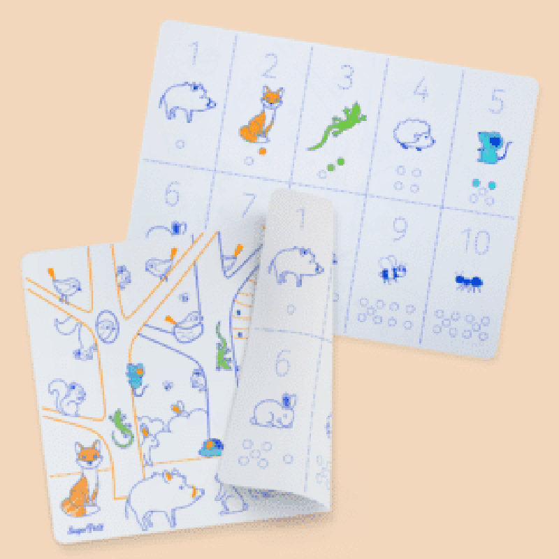 Super Petit Kit de pintar em silicone com 3 marcadores