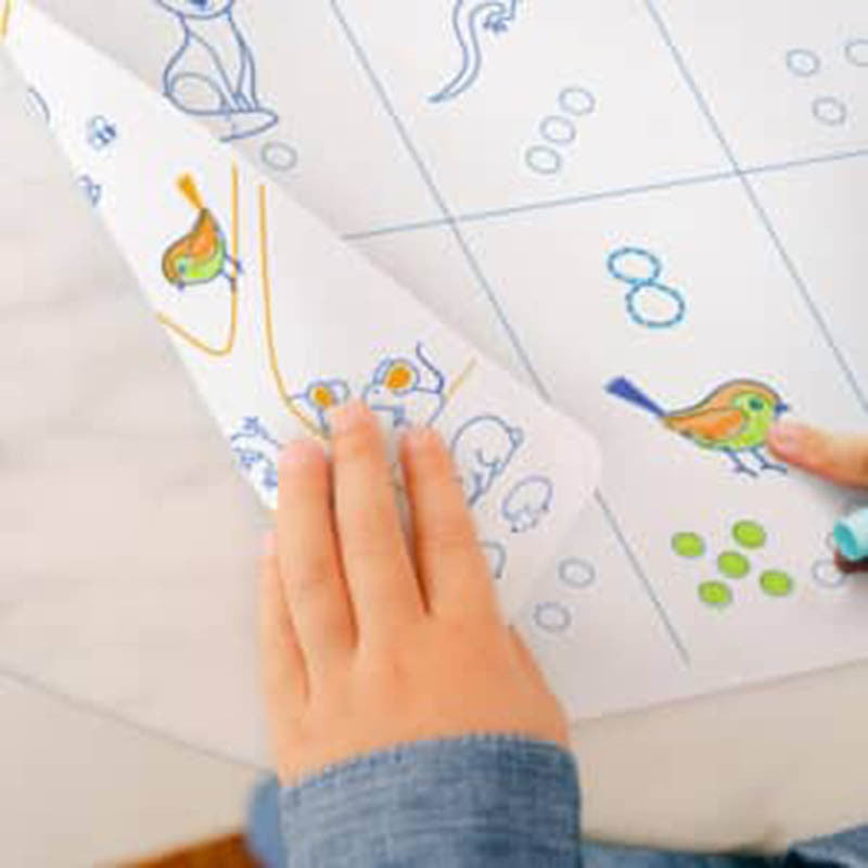 Super Petit Kit de pintar em silicone com 3 marcadores