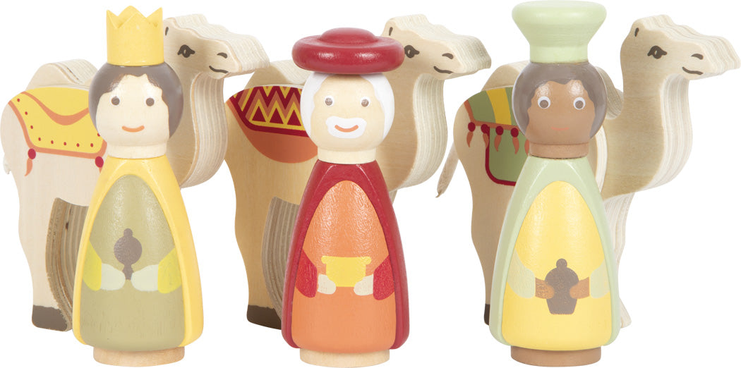 Os três Reis Magos e seus camelos do Presépio 3D small foot.