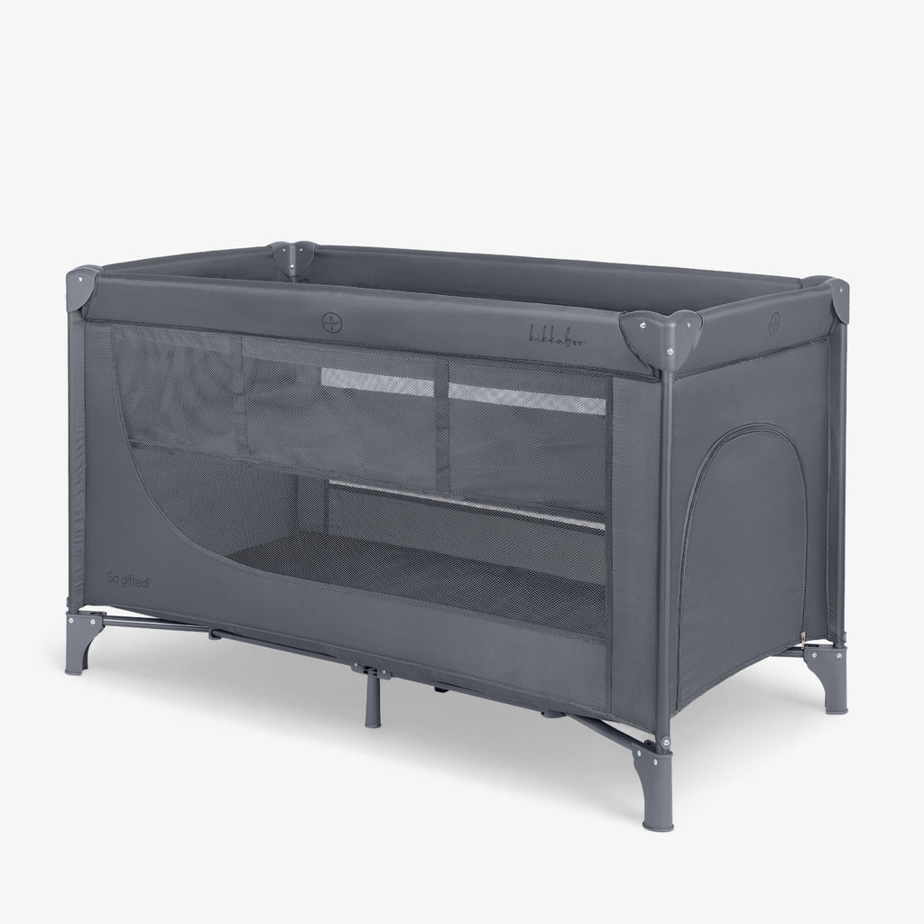 Kikkaboo So Gifted Grey Baby Travel Cot