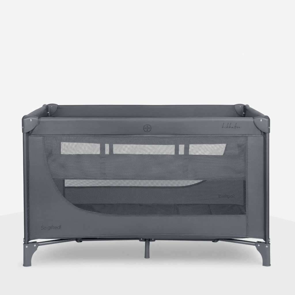 Kikkaboo So Gifted Grey Baby Travel Cot