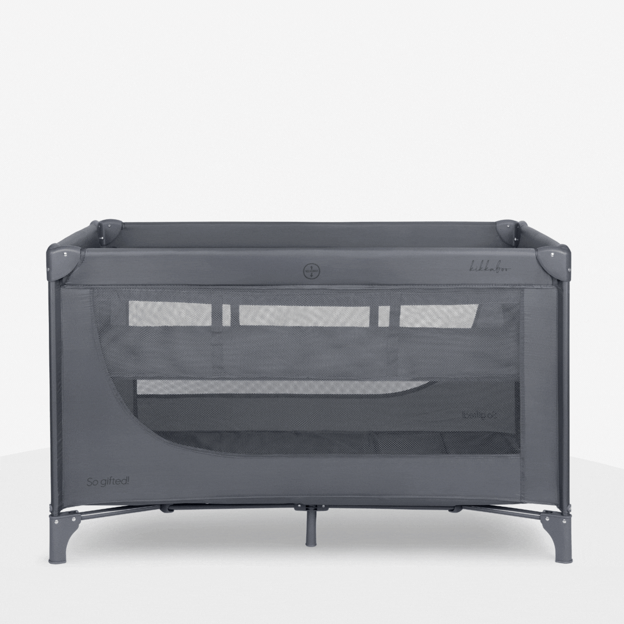 Kikkaboo So Gifted Grey Baby Travel Cot