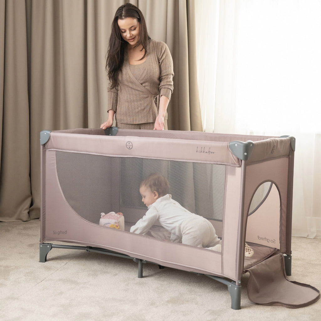 Kikkaboo So Gifted Grey Baby Travel Cot