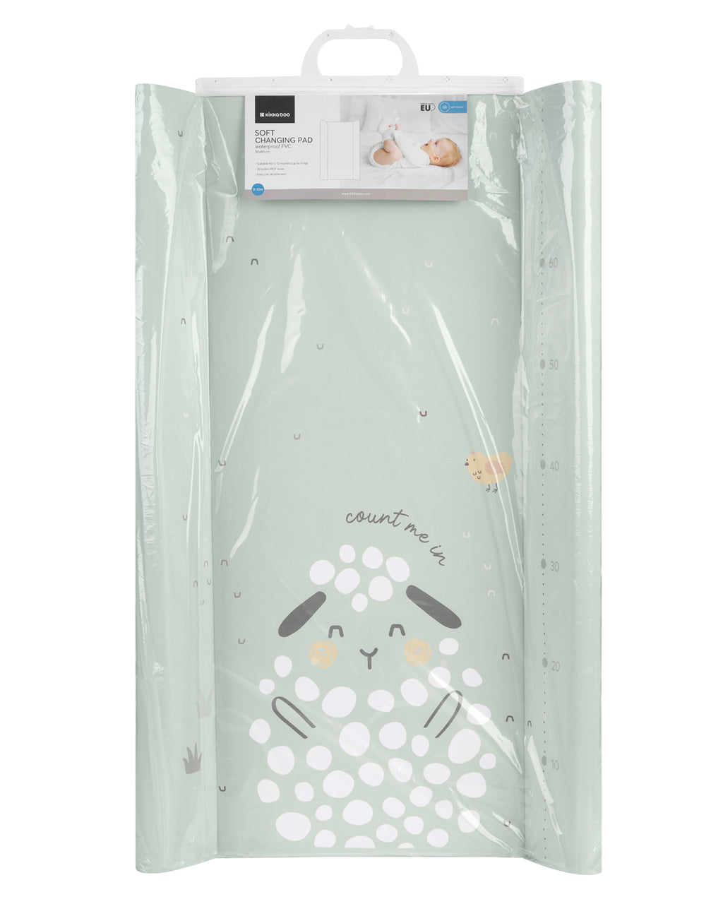 Muda-fraldas macio em PVC Sleepy Sheep da Kikkaboo, fotografia 4