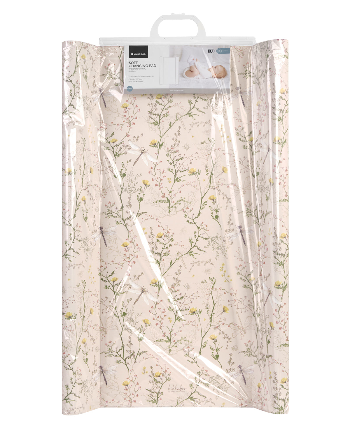 Muda-fraldas macio em PVC Secret Garden Bege da Kikkaboo, fotografia 4