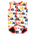 Fato de banho térmico Baby Wrap da Splash About com padrão de elefantes para bebés