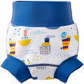 Fralda reutilizável de natação Splash About Happy Nappy com padrão Tug Boats