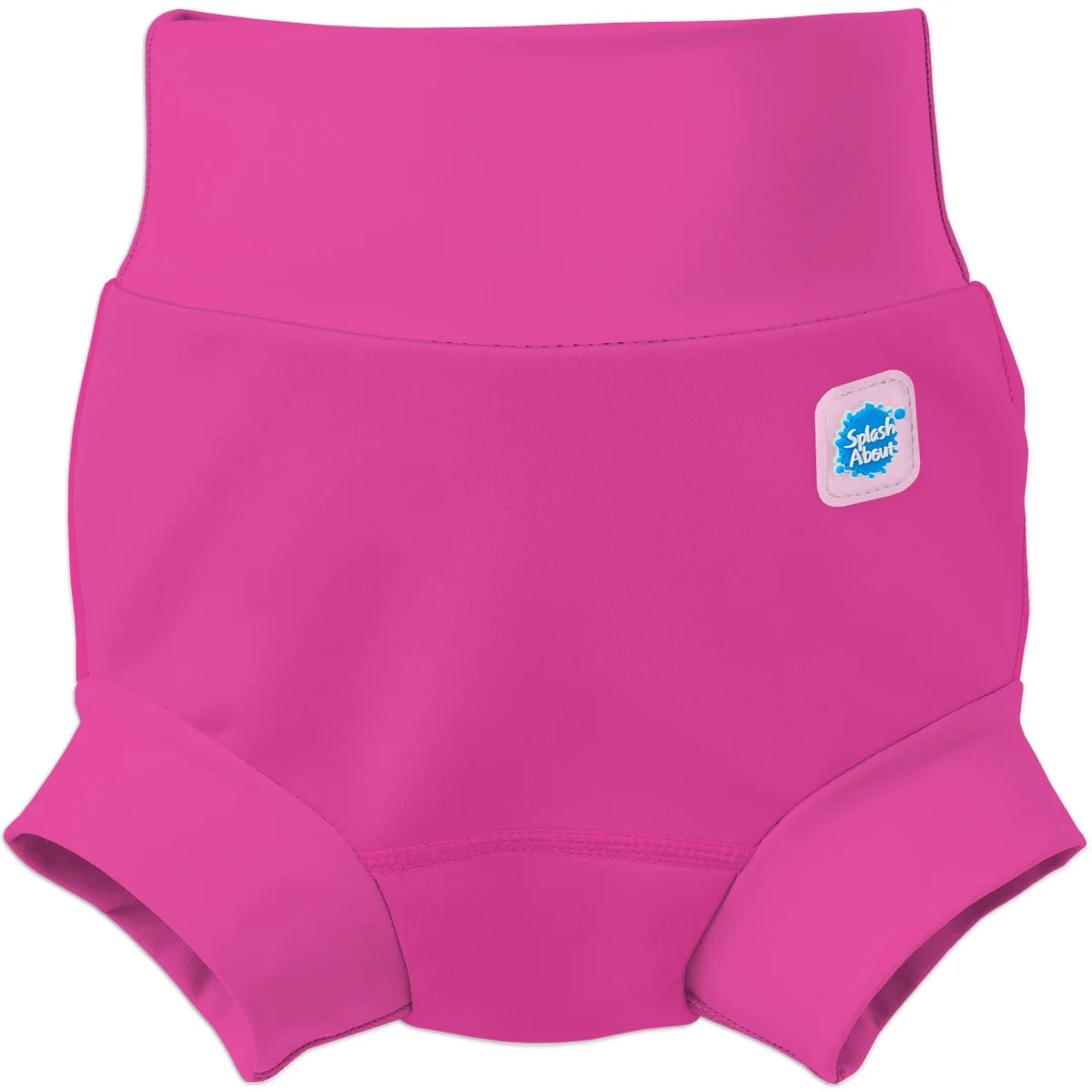 Fralda reutilizável de natação Happy Nappy Hot Pink para bebé na praia e piscina
