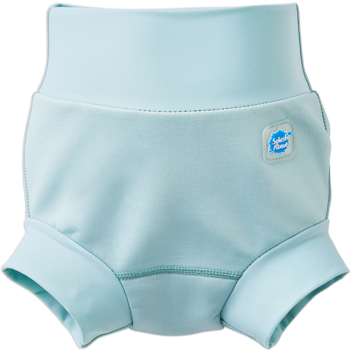Tabela de tamanhos oficial da fralda de natação Happy Nappy da Splash About em português.