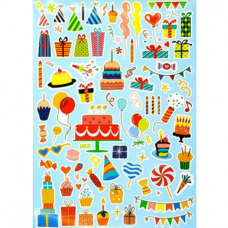 Libro para colorear Grafix A4 + Pegatinas de fiesta