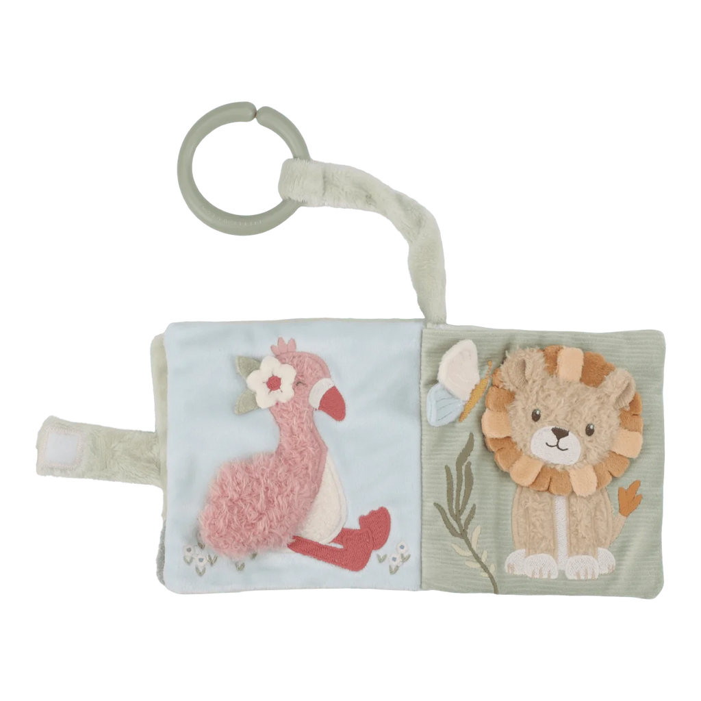 Little Dutch Sensory Activity Book for Stroller - Safari Friends