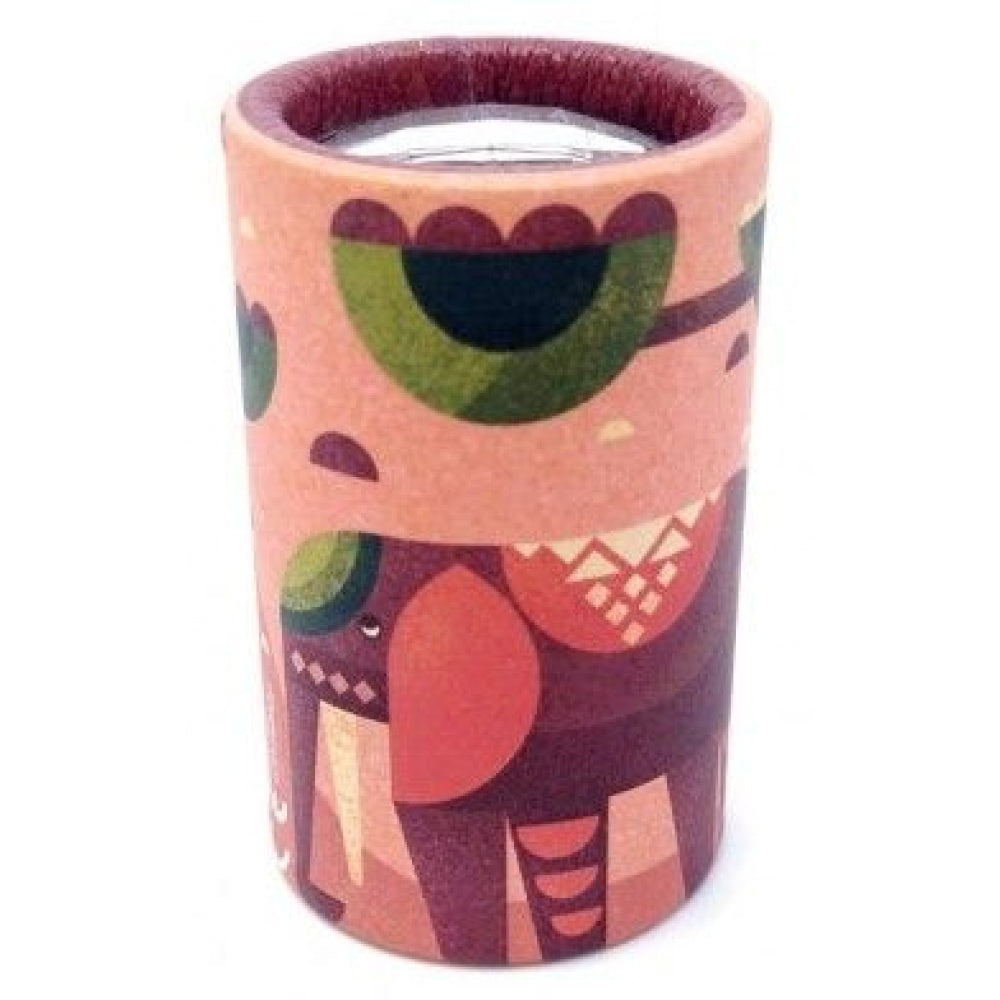 Caleidoscópio Svoora Família Animais com design de Elefante em tons de rosa e roxo.