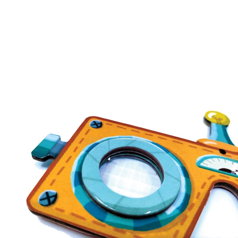 Os dois designs disponíveis do Caleidoscópio Robot Svoora lado a lado, mostrando a variedade de padrões.