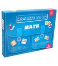 Embalagem azul do conjunto Magnets To Do Math da Svoora para aprendizagem de matemática.