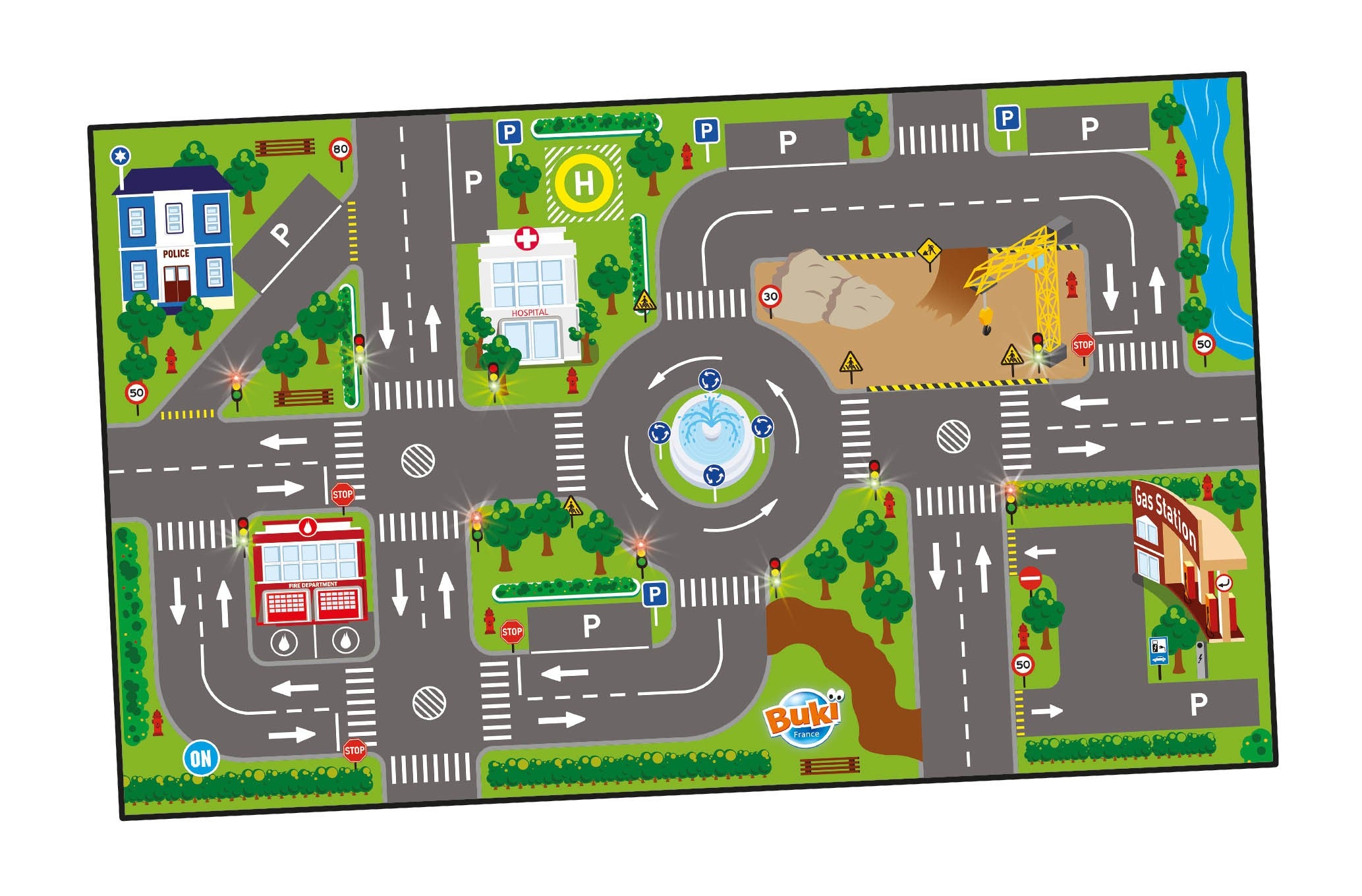 Buki - Playmat City Tapete