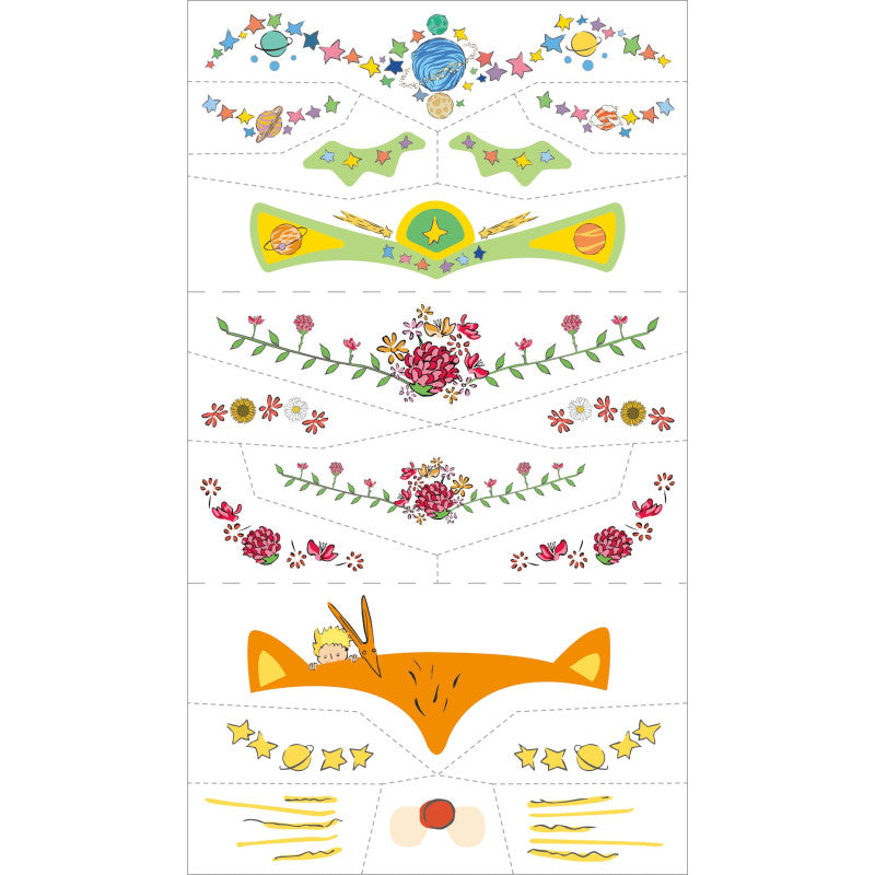 Avenir Face Stickers and Tattoos - The Little Prince