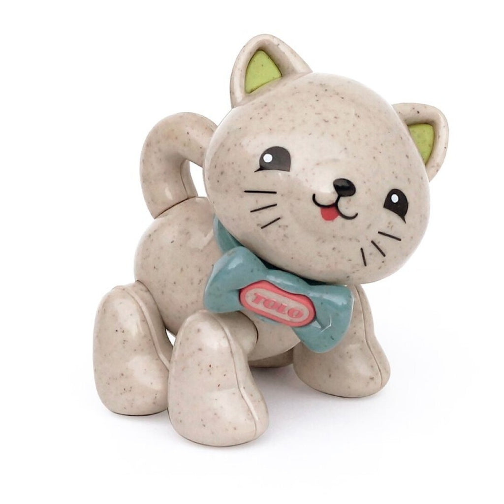 Boneco Tolo Gatinho da colecao First Friends BIO em tons suaves.