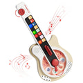 Guitarra musical interativa da Topbright com luzes e teclas coloridas para crianças.