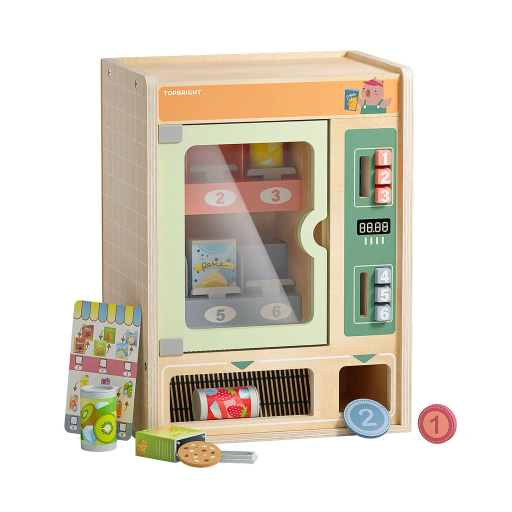 Máquina de Vendas Shop and Go da Topbright com snacks de madeira e Capivara