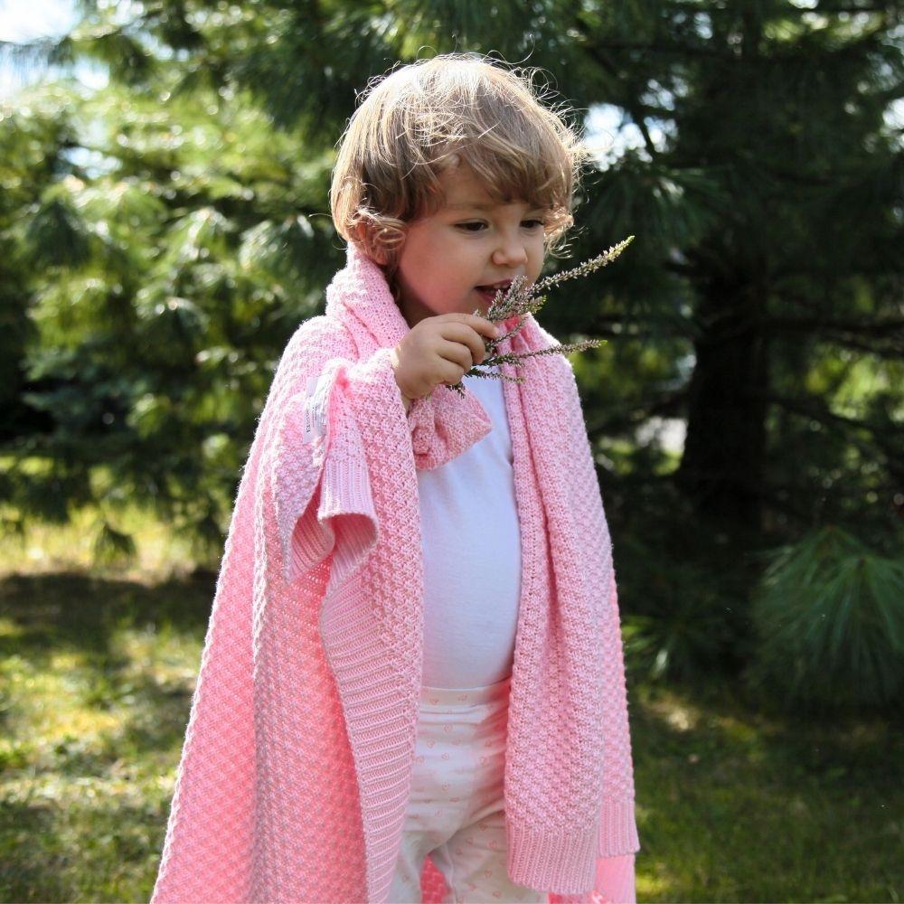 Bamboo Line Bamboo and Cotton Blanket PINK 80x100cm