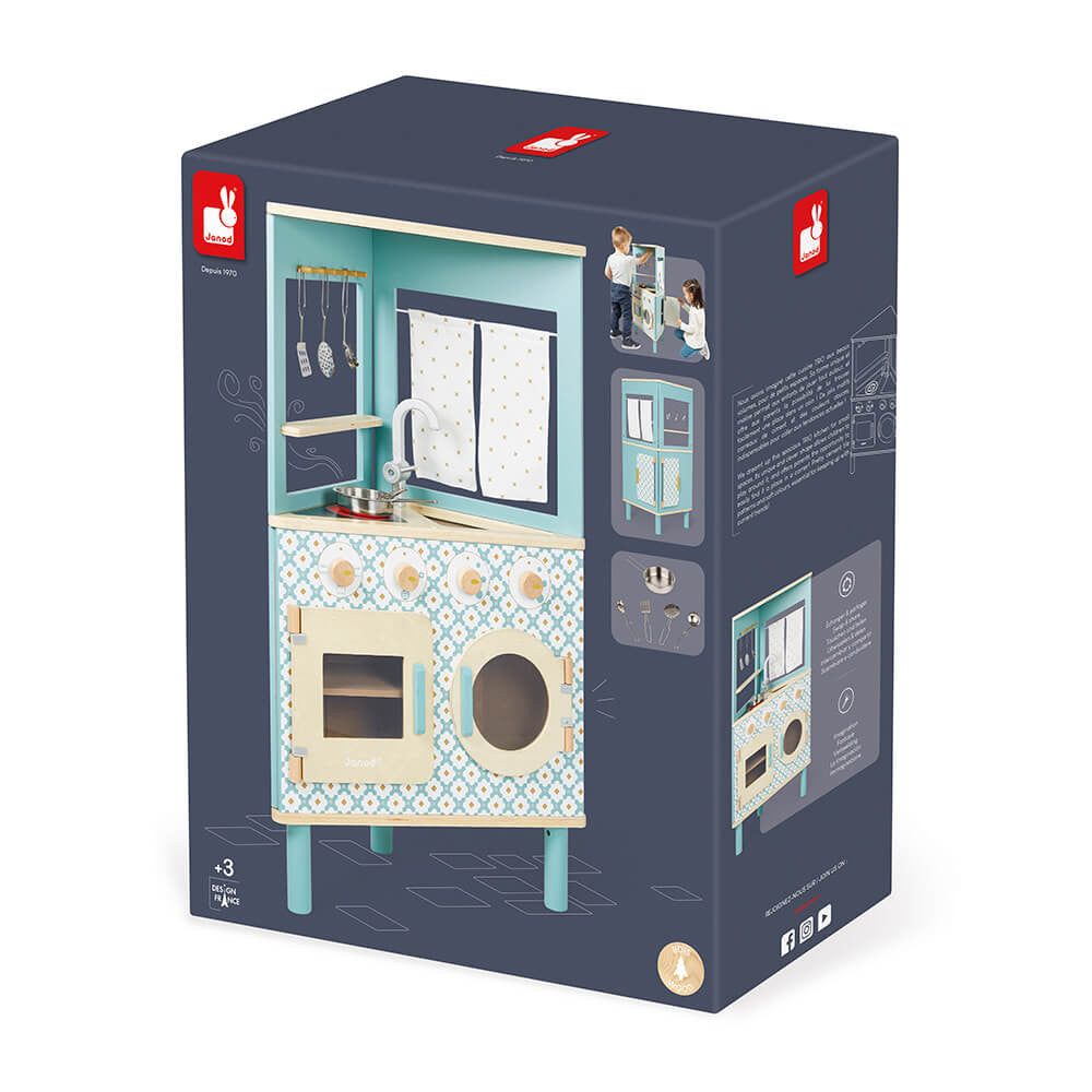 Janod Triangular Kitchen in blue