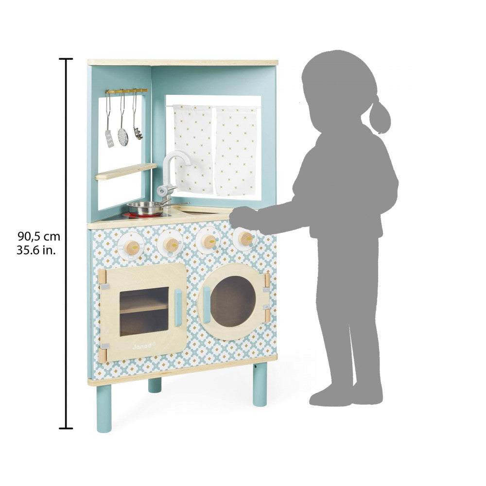 Janod Triangular Kitchen in blue