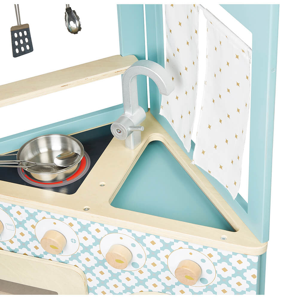Janod Triangular Kitchen in blue