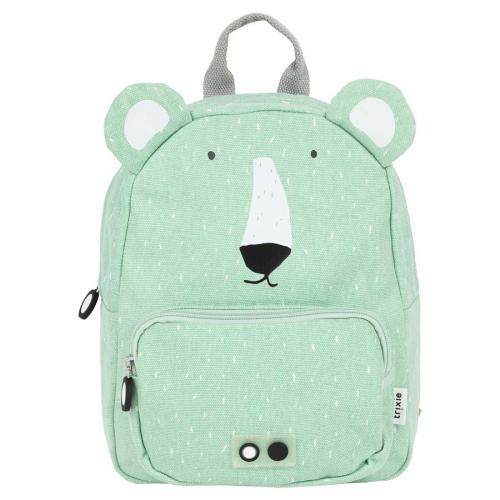 Mochila infantil Trixie com motivo de urso polar em tom claro