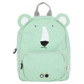 Mochila infantil Trixie com motivo de urso polar em tom claro