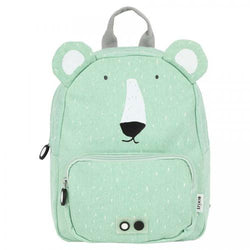 Mochila infantil Trixie com motivo de urso polar em tom claro