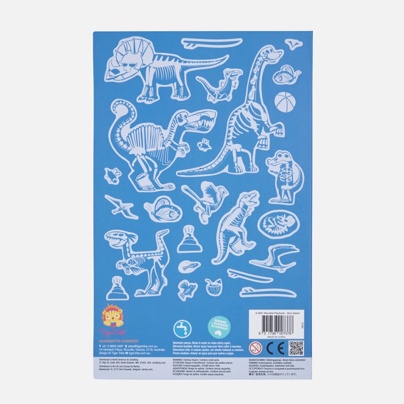Tiger Tribe Reusable Sticker Book - Dinosaurs 